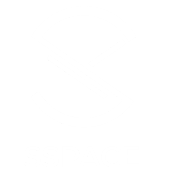 SSPACE Logo - White